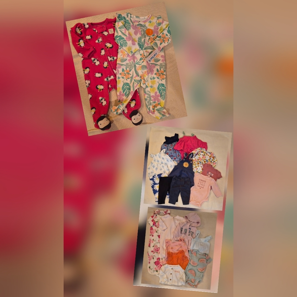 Bundle Of Baby Girls Clothing Size 3 Months